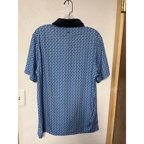 Rhône Printed Polo‎ Shirt Sz M - Picture 4 of 4